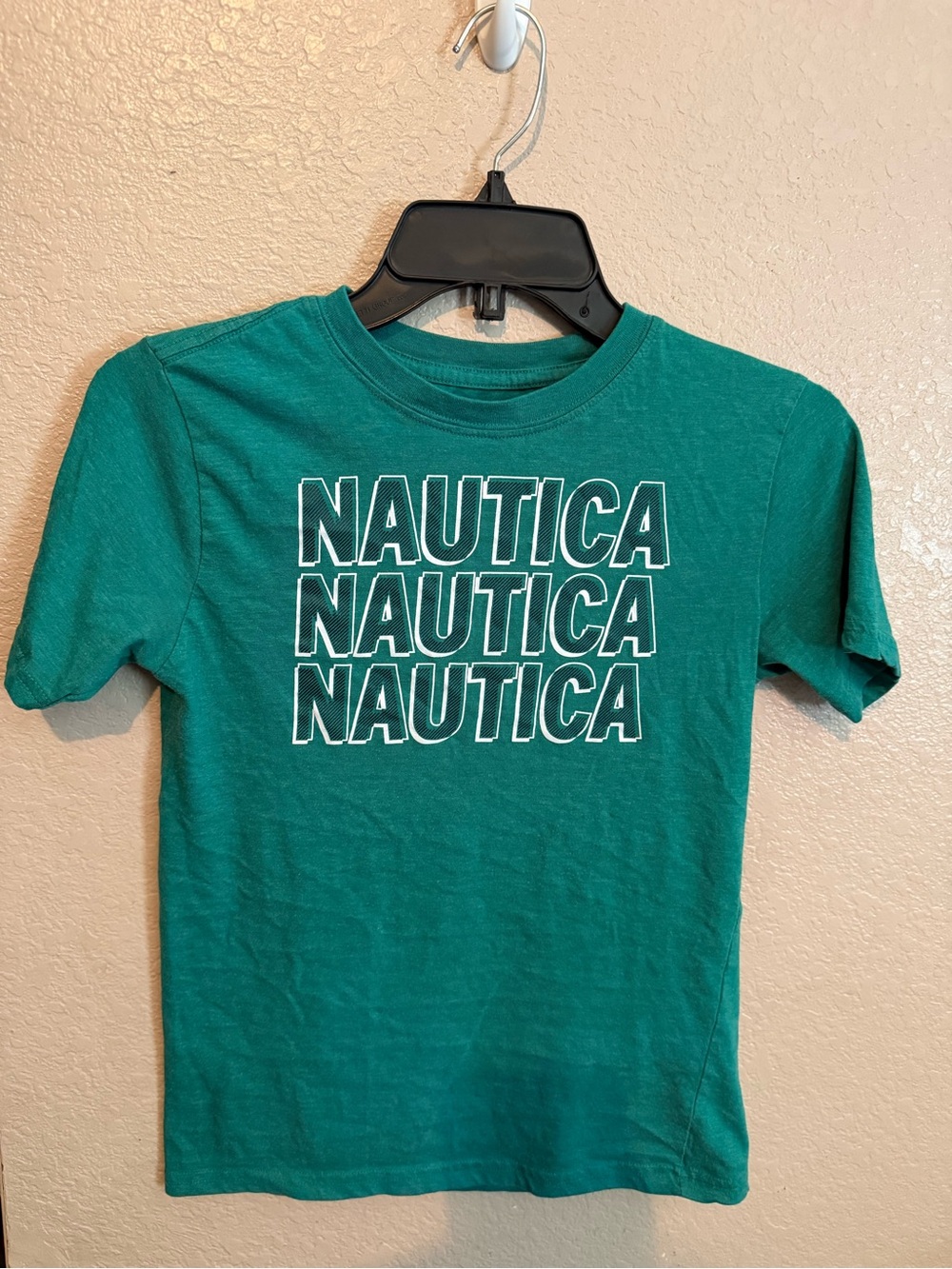 Nautica Teal Graphic Logo Short Sleeve Tee